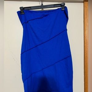 Blue tube dress